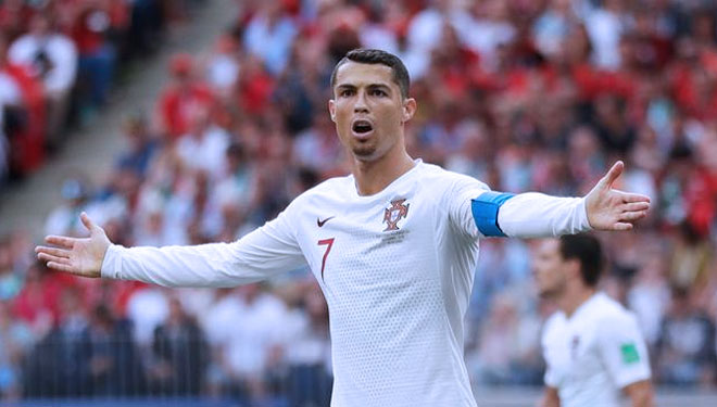 Megabintang Portugal, Cristiano Ronaldo.