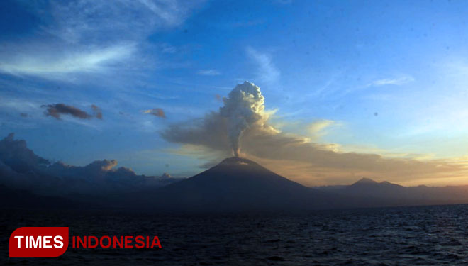 Gunung Agung Bali. (FOTO: Tria Adha/TIMES Indonesia)