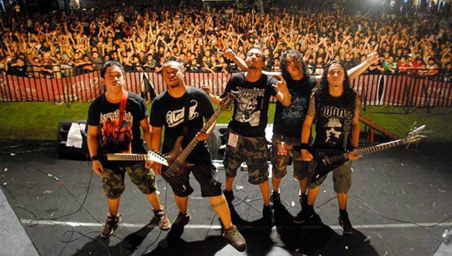 Down For Life band metal asli Solo Jawa Tengah. (FOTO: Tempo)