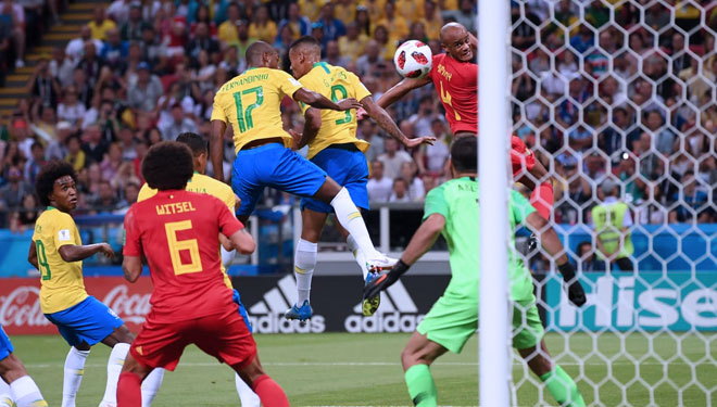 The Samba team, Brazil was downed by Belgium with a score of 1-2 in the quarter final match on Saturday (7/7/2018). (PHOTO: fifa.com)
