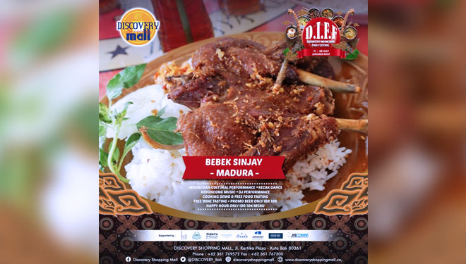 Salah satu menu kuliner di Discovery Indonesia Food Festival (FOTO: Istimewa)