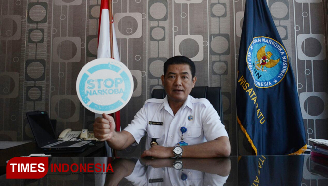 Kepala Badan Narkotika Nasional (BNN) Kota Batu, AKBP Heru Cahyo Wibowo. (FOTO: Adhitya Hendra/TIMES Indonesia)
