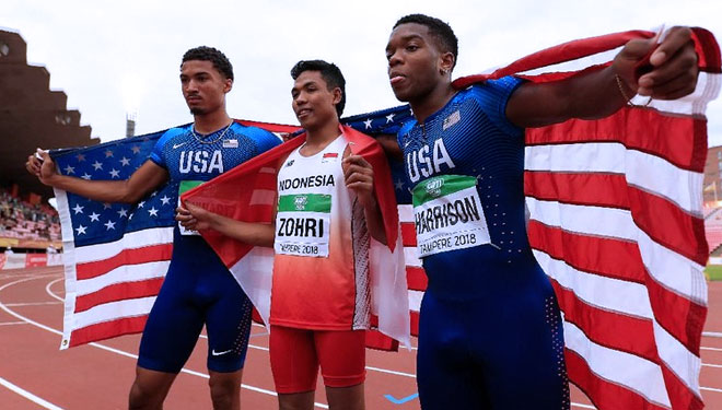 Sprinter Indonesia Menangi Lari 100 Meter Kejuaraan Dunia Atletik U-20