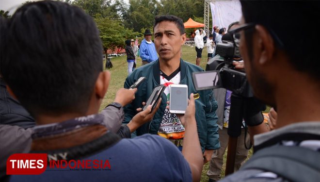Danlanud Abdulrachman Saleh Marsma TNI Andi Wijaya. (FOTO: Adhitya Hendra/TIMES Indonesia)