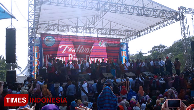 Festival Budaya Rimpu Dompu - Bima di Monas (FOTO: Alfi Dimyati/TIMES Indonesia)