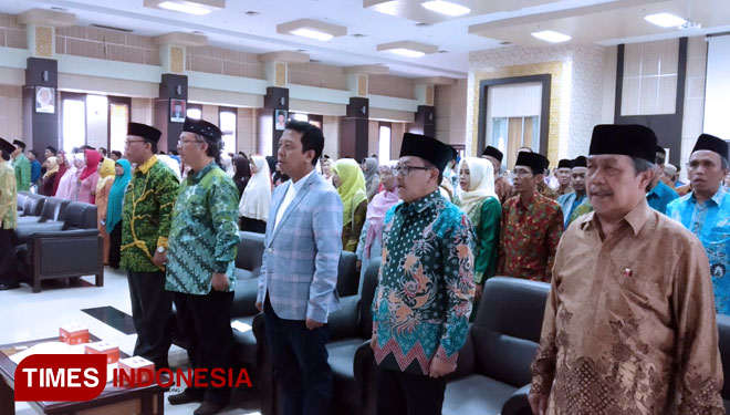 Ketua Umum Partai Persatuan Pembangunan (PPP), M Romahurmuziy atau Gus Romy, menghadiri Halal bi Halal PAPMII Malang Raya (FOTO: Imadudin M/TIMES Indonesia)