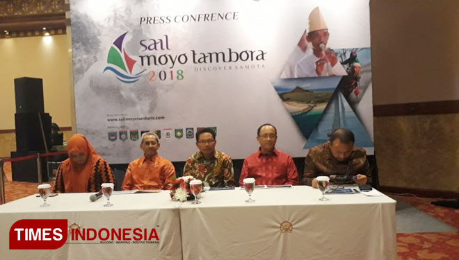Peluncuran Sail Moyo Tambora 2018. (FOTO: Alfi Dimyati/TIMES Indonesia)