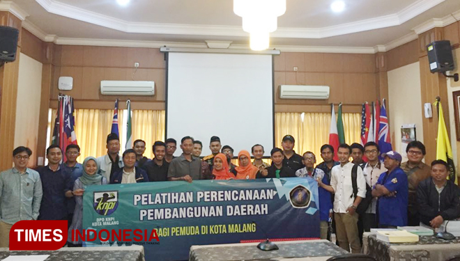 Peserta pelatihan Pelatihan Perencanaan Daerah oleh KNPI Kota Malang di FEB UB. (FOTO: KNPI for TIMES Indonesia)