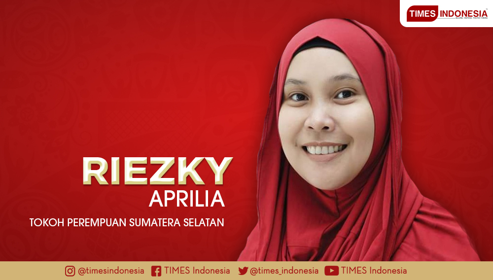 Riezky Aprilia, SH. MH  Tokoh Perempuan Sumatera Selatan. (Grafis: TIMES Indonesia)