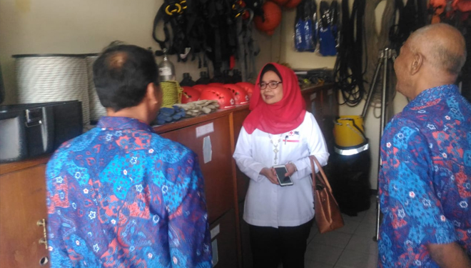 PMI Kota Semarang ketika melakukan kaji banding ke PMI Kabupaten Malang, Jumat (20/7/2018) pagi. (FOTO: Istimewa)