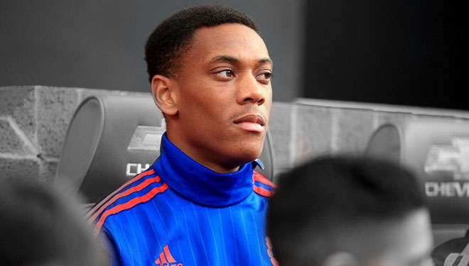 Striker Manchester United, Anthony Martial (Foto: dailymail)