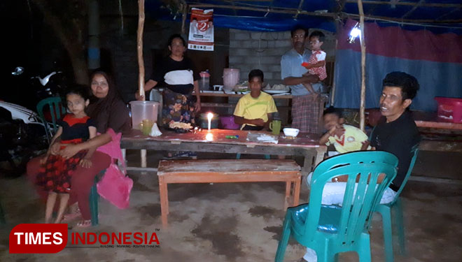 Kondisi warga pasca gempa tektonik Lombok Timur di Kecamatan Sambelia dan Kecamatan Sembalun (FOTO: Amu/TIMES Indonesia)