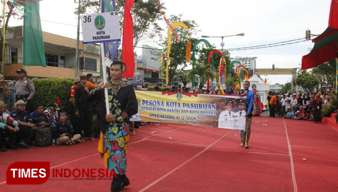 Pawai Budaya Nusantara di Kota Tarakan, Provinsi Kalimantan Utara. (FOTO: AJP TIMES indonesia)