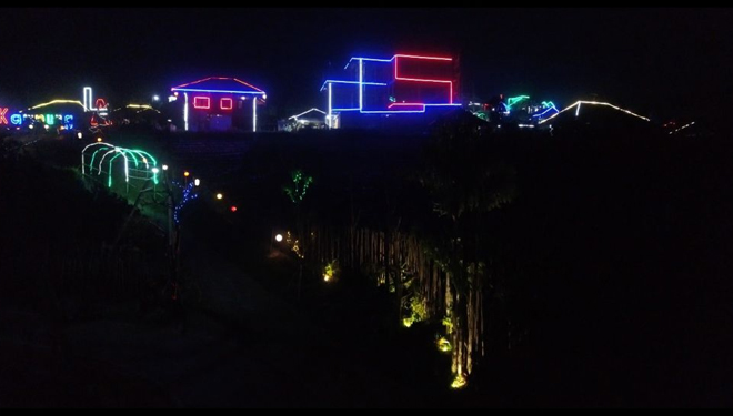 Kampung LA menawarkan wisata alternatif dengan memanfaatkan keindahan alam pedesaan di malam hari. (FOTO: Istimewa/TIMES Indonesia)