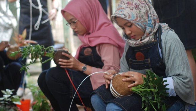 Ibu Rumah Tangga Raup Jutaan Rupiah dari Kokedama