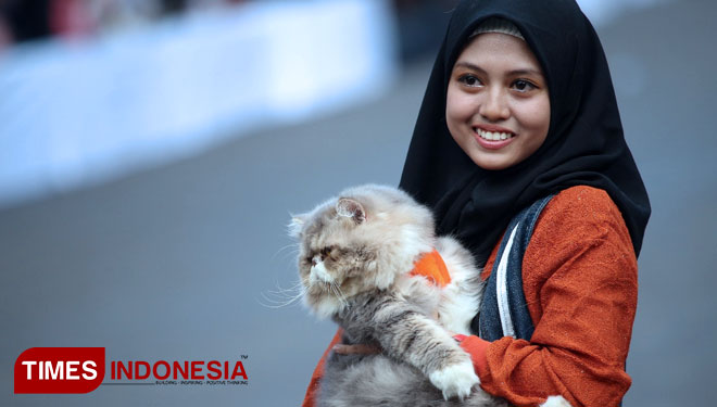 Peserta JFC Pets Carnival. (FOTO: Sofy/TIMES Indonesia)
