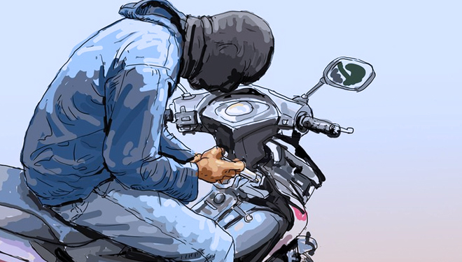 ILUSTRASI: Pencurian sepeda motor.  (FOTO: Detik)