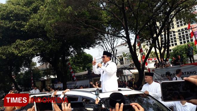 Prabowo Subianto (FOTO: Alfi Dimyati/TIMES Indonesia)