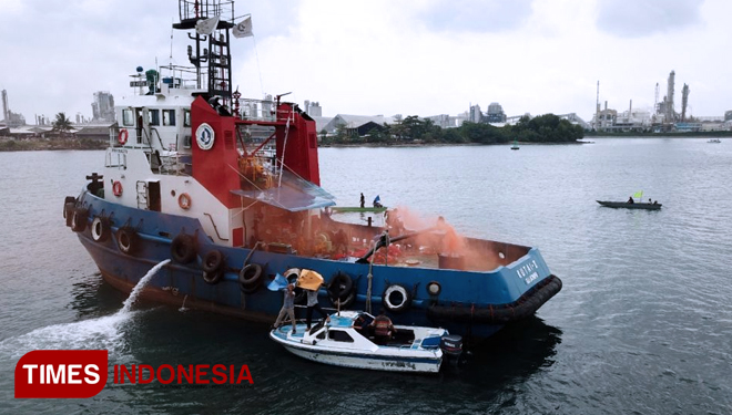 Exercise ISPS Code, Kolam Pupuk Kaltim Diserang Puluhan Orang