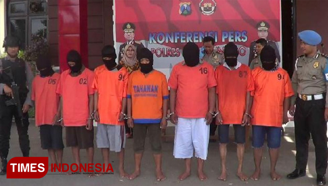 Polres Probolinggo Amankan Tujuh Pelaku Pembakaran Pelaku Curanmor