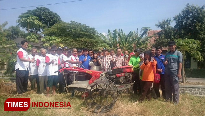 Kegiatan Pelatihan Teknis Tematik Optimalisasi Pemanfaatan Alsintan (OPSIN) Hari ke-2 di Desa Karangbandung, Kecamatan Ketanggungan, Brebes (FOTO: AJP/TIMES Indonesia)