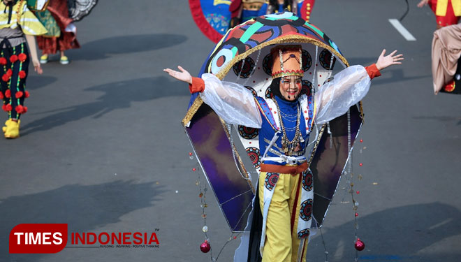 The Turkish Defile is displayed at the JFC Grand Carnival. (Photo: Sofy /TIMES Indonesia)