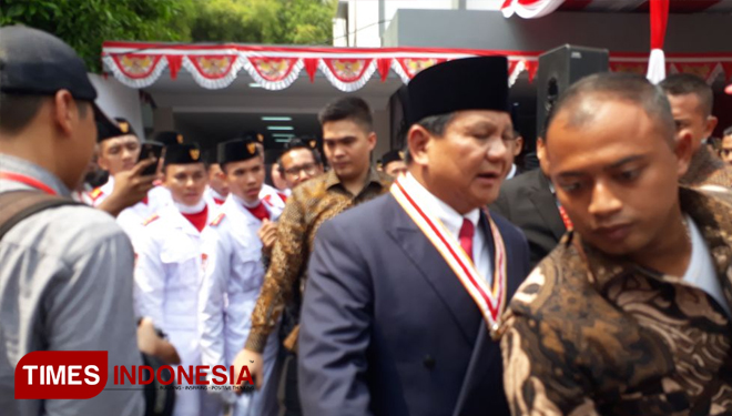 Prabowo Subianto (FOTO: Alfi Dimyati/TIMES Indonesia)