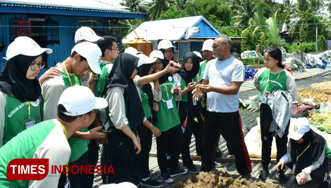 Siswa Mengenal Nusantara (SMN) Asal DKI Jakarta sedang mengeksplor kearifan lokal di Kalimantan Utara. (FOTO: Humas PKT for TIMES Indonesia)