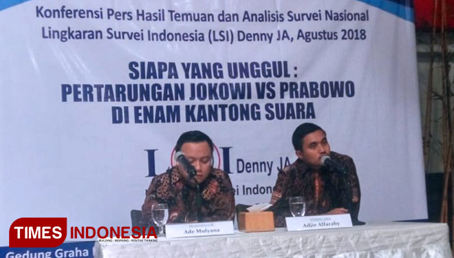 Lingkaran Survei Indonesia (LSI) Denny JA. (FOTO: Alfi Dimyati/TIMES Indonesia)