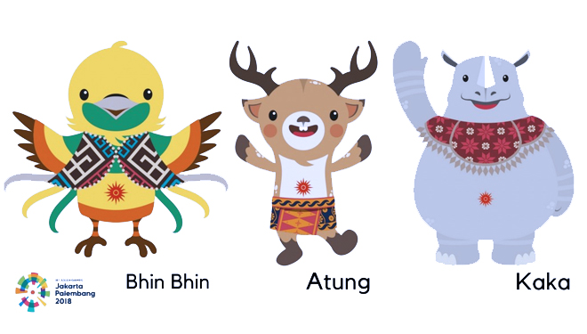 Maskot Asian Games 2018. (FOTO: Good News from Indonesia)