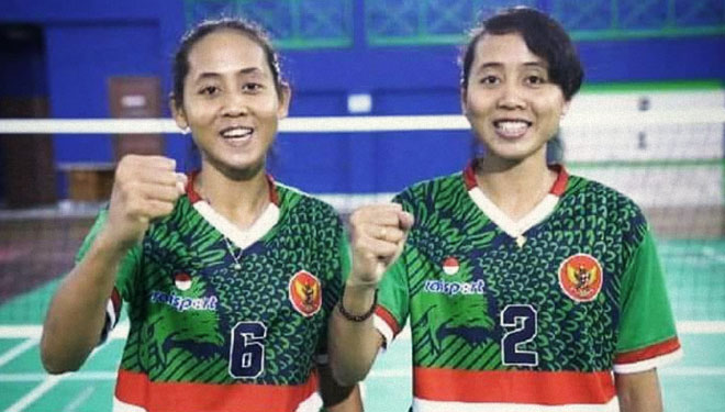 Si kembar Lena dan Leni berjuang demi Indonesia di sepak takraw Asian Games 2018 (Foto: kemenpora)