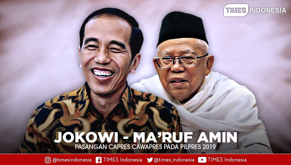 Pasangan Capres dan Cawapres Jokowi-KH Ma'ruf Amin (Grafis: TIMES Indonesia)