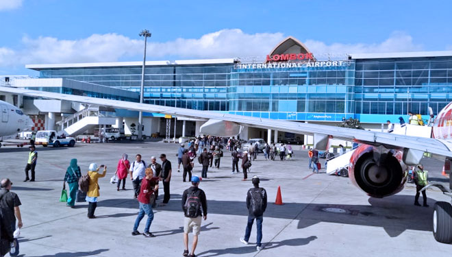 Bandara Internasional Lombok (BIL) yang berubah nama menjadi Bandara Internasional Zainuddin Abdul Majid (ZAM). (FOTO: Istimewa).