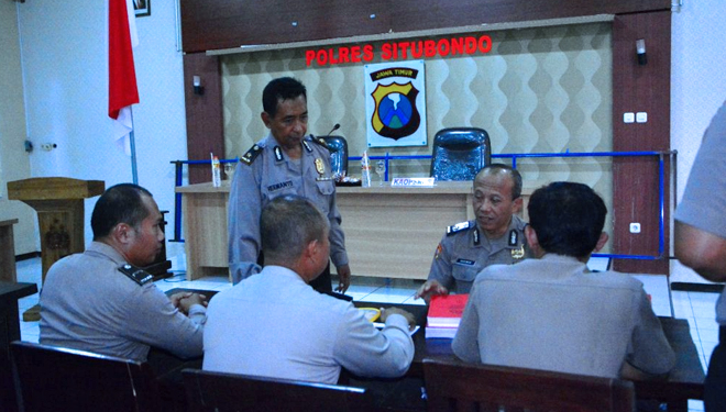 Supervisi Operasi Sikat Semeru 2018, Polda Jatim Datangi Polres Situbondo