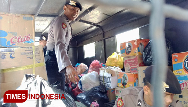 Peduli Bencana Lombok, Polres Bangkalan Kirim Bantuan Kemanusiaan