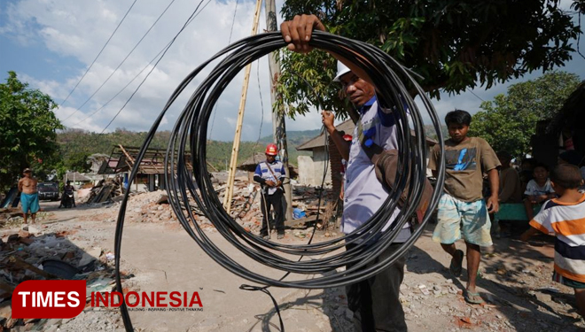 PLN Gratiskan Biaya Penyambungan Listrik Korban Gempa Lombok dan Sumbawa