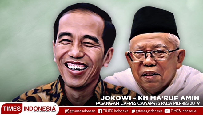 Pasangan Capres dan Cawapres Duet Jokowi KH Ma'ruf Amin (Grafis: TIMES Indonesia)