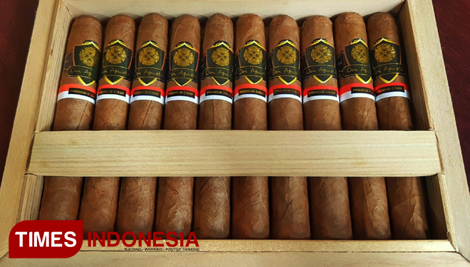 Cerutu premium produksi BIN Cigar (Foto: Adhitya Hendra/TIMES Indonesia)