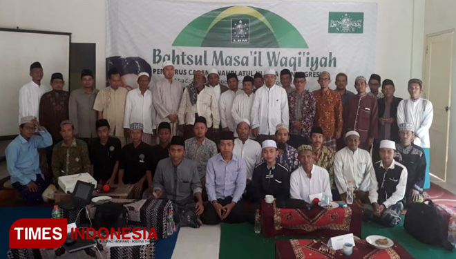 LBM PCNU Gresik saat berdiskusi permasalahan keagamaan (FOTO: LBM PCNU Gresik for TIMES Indonesia)