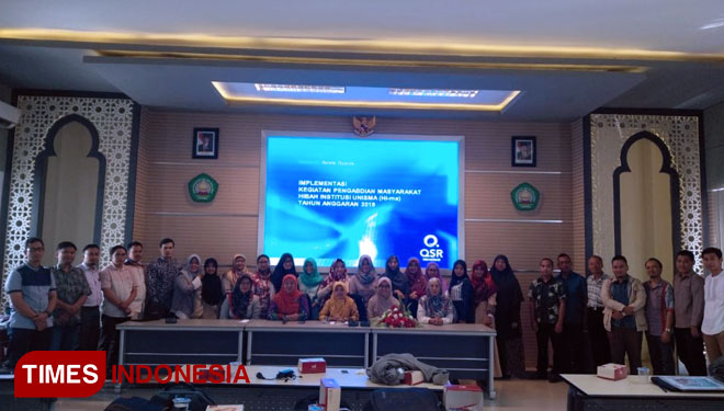 Suasana Pelatihan Pengolahan Data Statistik Menggunakan SPSS yang digelar (FKIP) Unisma Malang (FOTO: ajp.TIMES Indonesia)