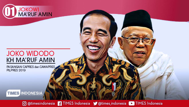 Joko Widodo - Ma'ruf Amin. (Grafis: Sholihin Nur/TIMES Indonesia)