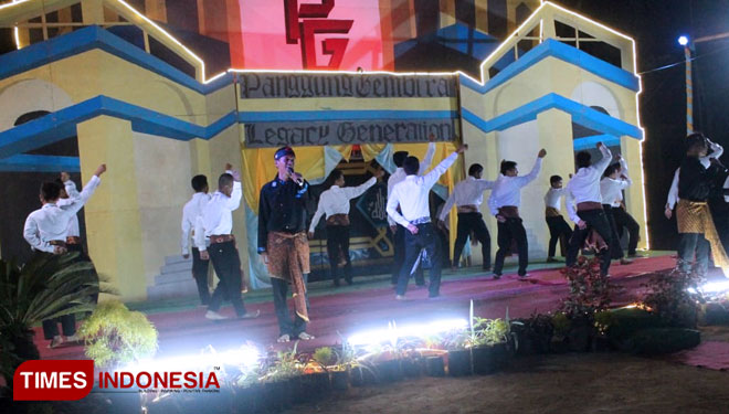 Suasana Panggung Gembira di Ponpes Modern An Najah Cindai Alus, di Tanah Laut, Kalsel (FOTO: M Lutfie/dj/TIMES Indonesia)