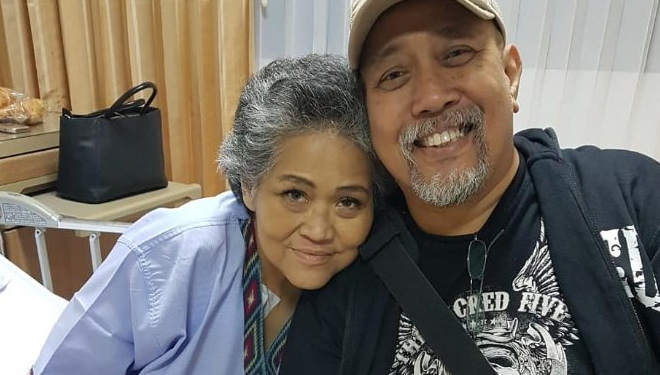 Nita Octobijanthy dan Indro Warkop. (FOTO: tribunnews)