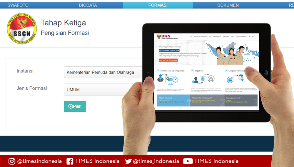 Ilustrasi penerimaan CPNS (Grafis: TIMES Indonesia)