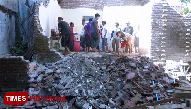 Gempa bumi di Situbondo. (FOTO: Dok TIMES Indonesia)
