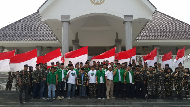 GP Ansor DKI Sambut Kedatangan Kirab Satu Negeri Zona Sabang di Masjid KH Hasyim Asy’ari