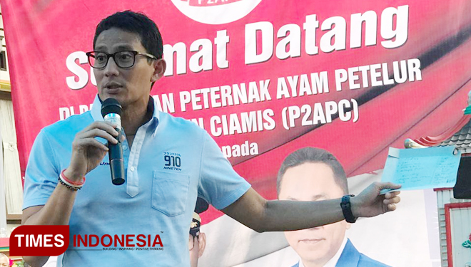 Sandiaga Uno. (FOTO: Sugeng for TIMES Indonesia)