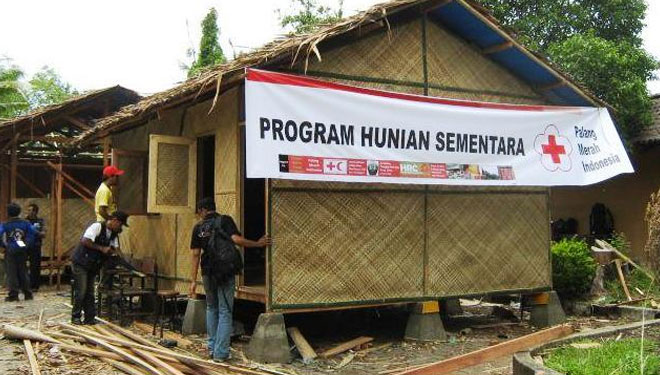 Ilustrasi hunian sementara untuk pengungsi korban gempa Sulteng (Foto: setkab)