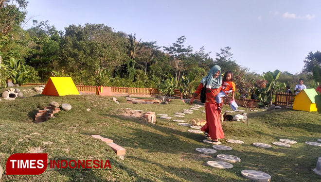 Ini penampakan taman kelinci di Desa Tridadi Kecamatan Sleman Kabupaten Sleman Yogyakarta (FOTO: Moh Bahri/TIMES Indonesia) 