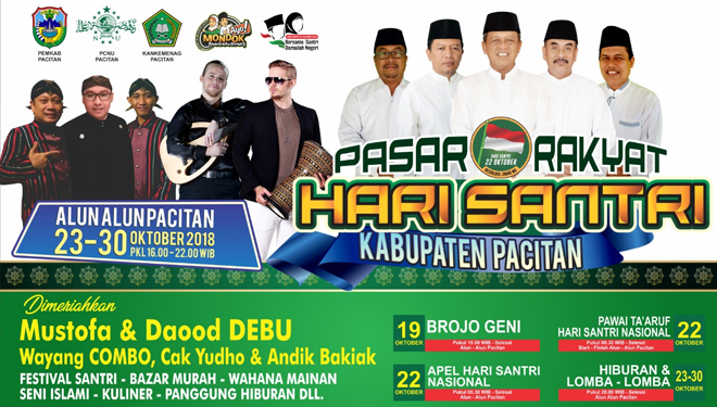 Pasar Rakyat Hari Santri Nasional Pacitan.